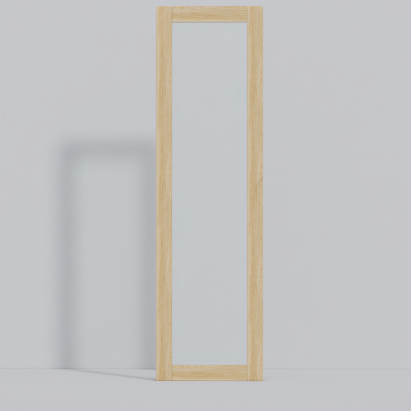 原木单框玻璃门-长门板-右