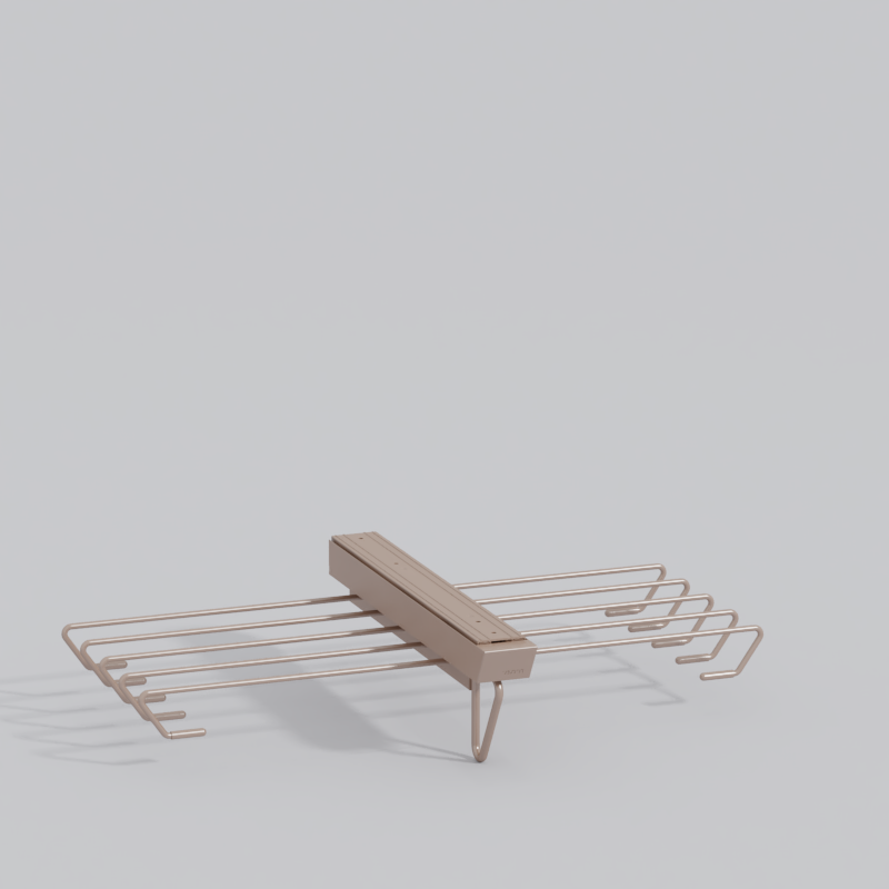 顶装双排裤架-褐色-图特