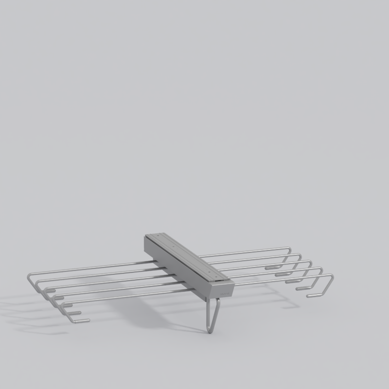 顶装双排裤架（珍珠灰）-图特