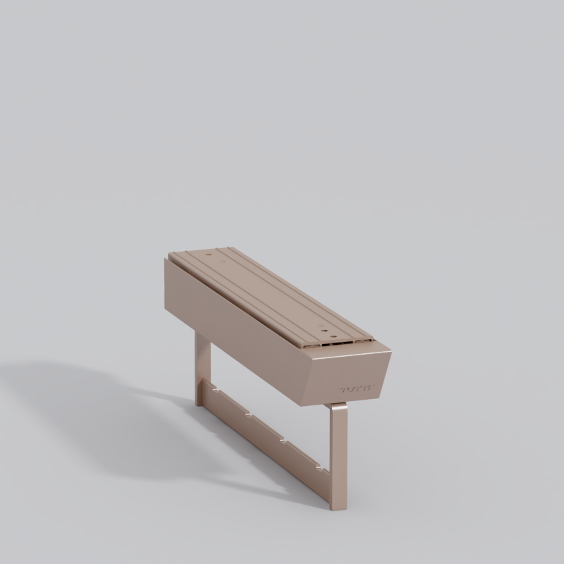 顶装吊衣架300柜（褐色）-图特